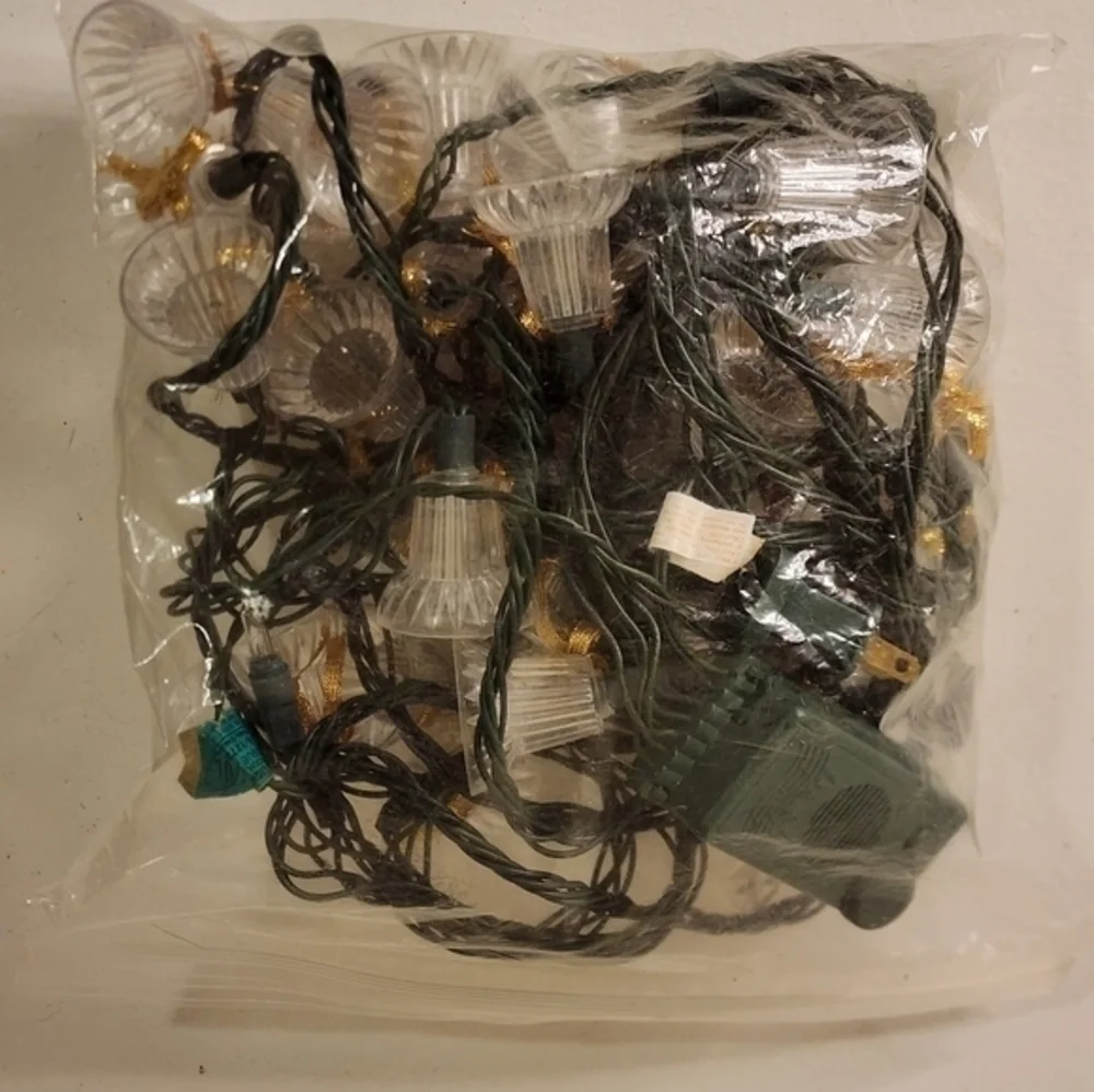 Vintage White‎ Bell Shaped Christmas Tree Lights With Music Player